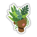 Head Planter Pot Sticker