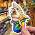Great White Burrito Sticker