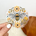 Flowers And Bee Sticker