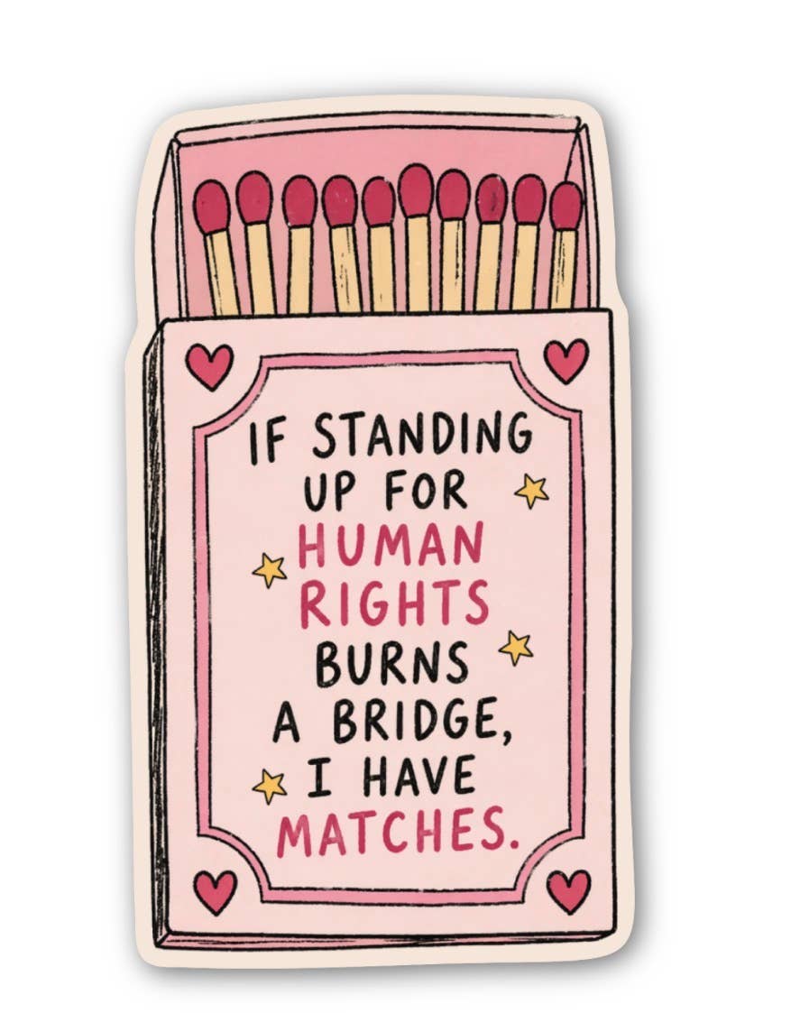 Human Rights Matches Sticker
