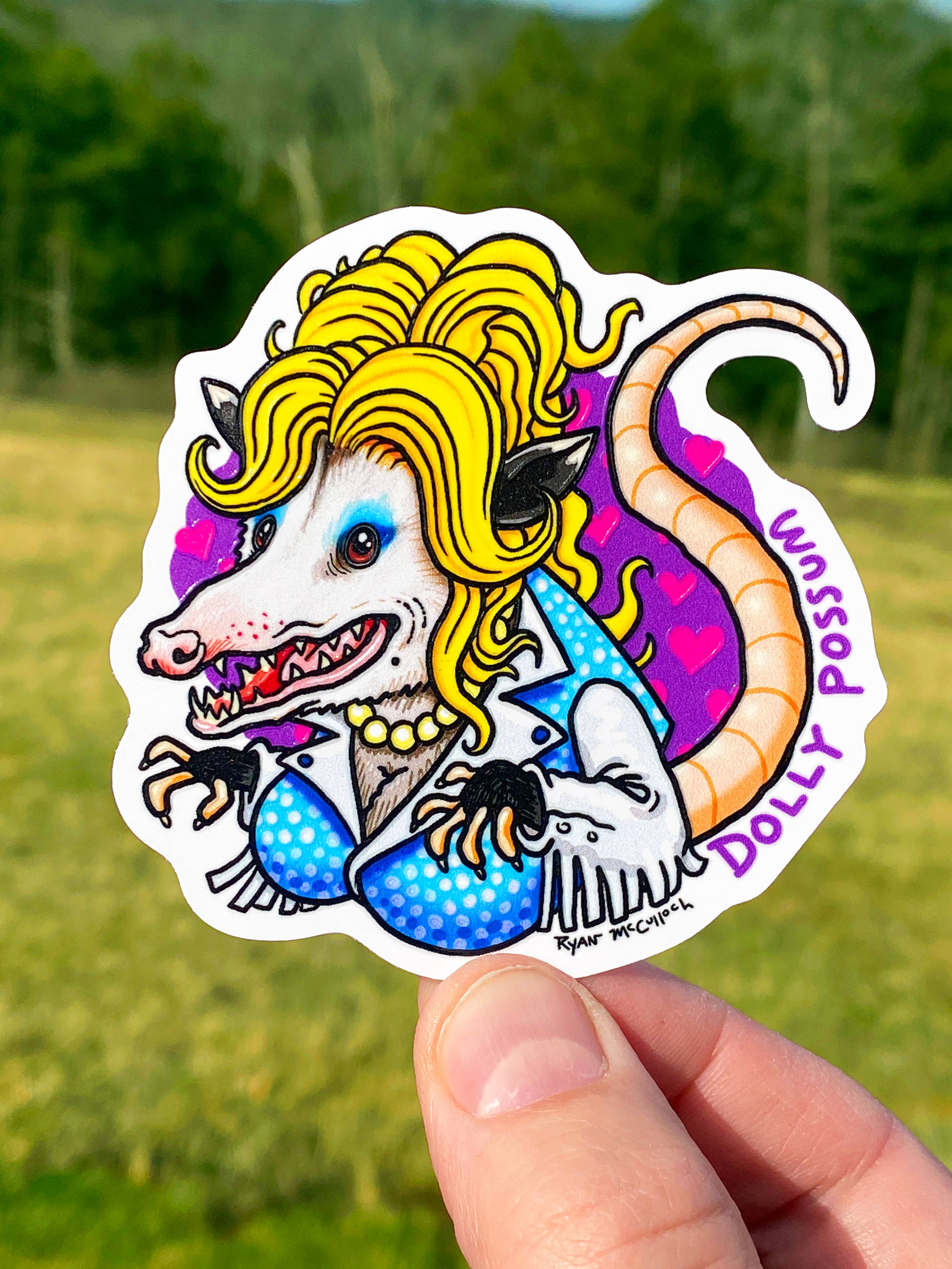 Dolly Possum Sticker