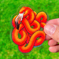 Tangled Flamingo Sticker