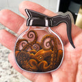 Octopus Coffee Pot Sticker