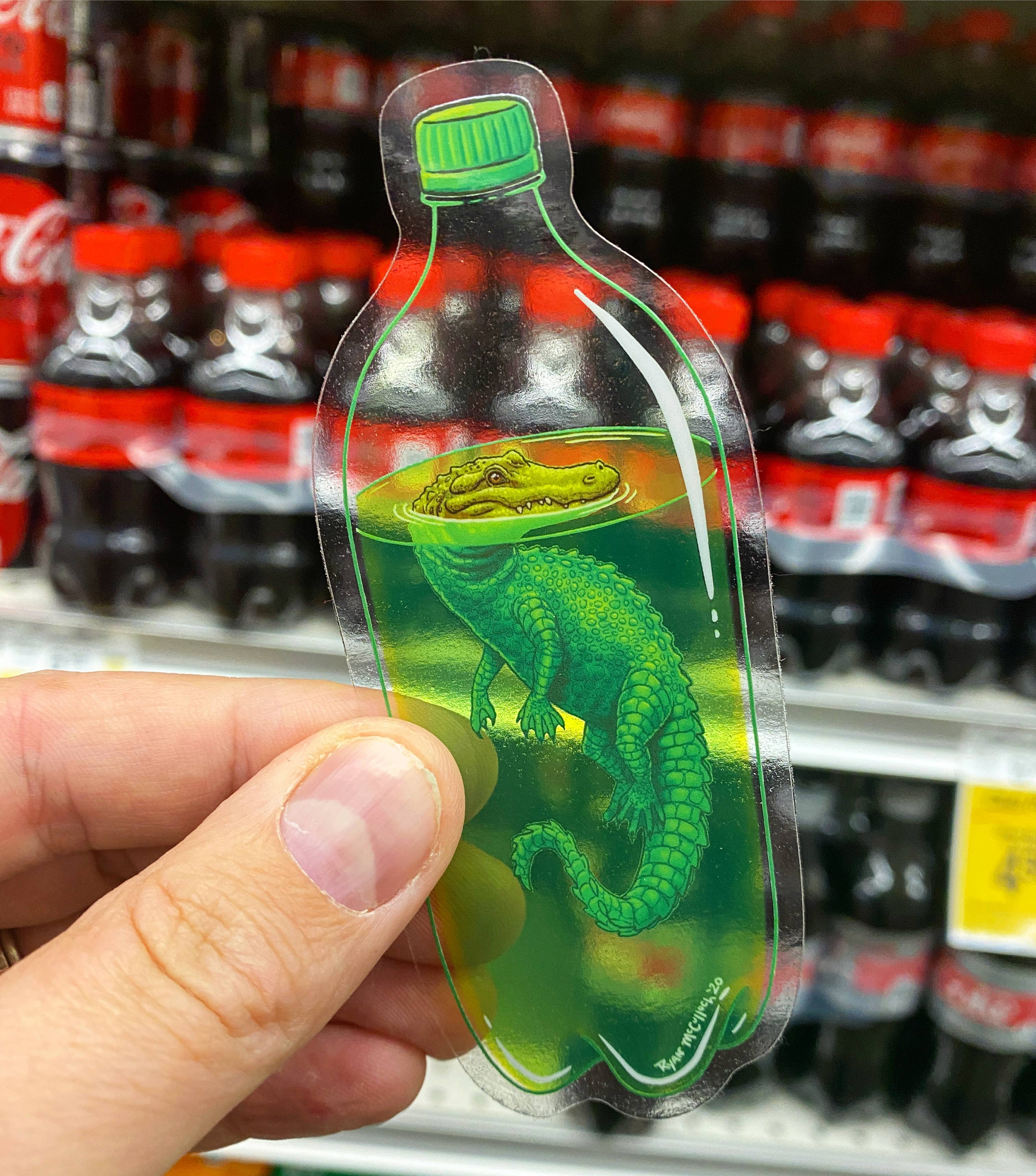 Danger Dew Alligator Sticker