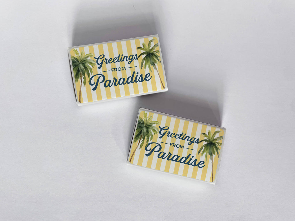 Greetings from Paradise Matchbook