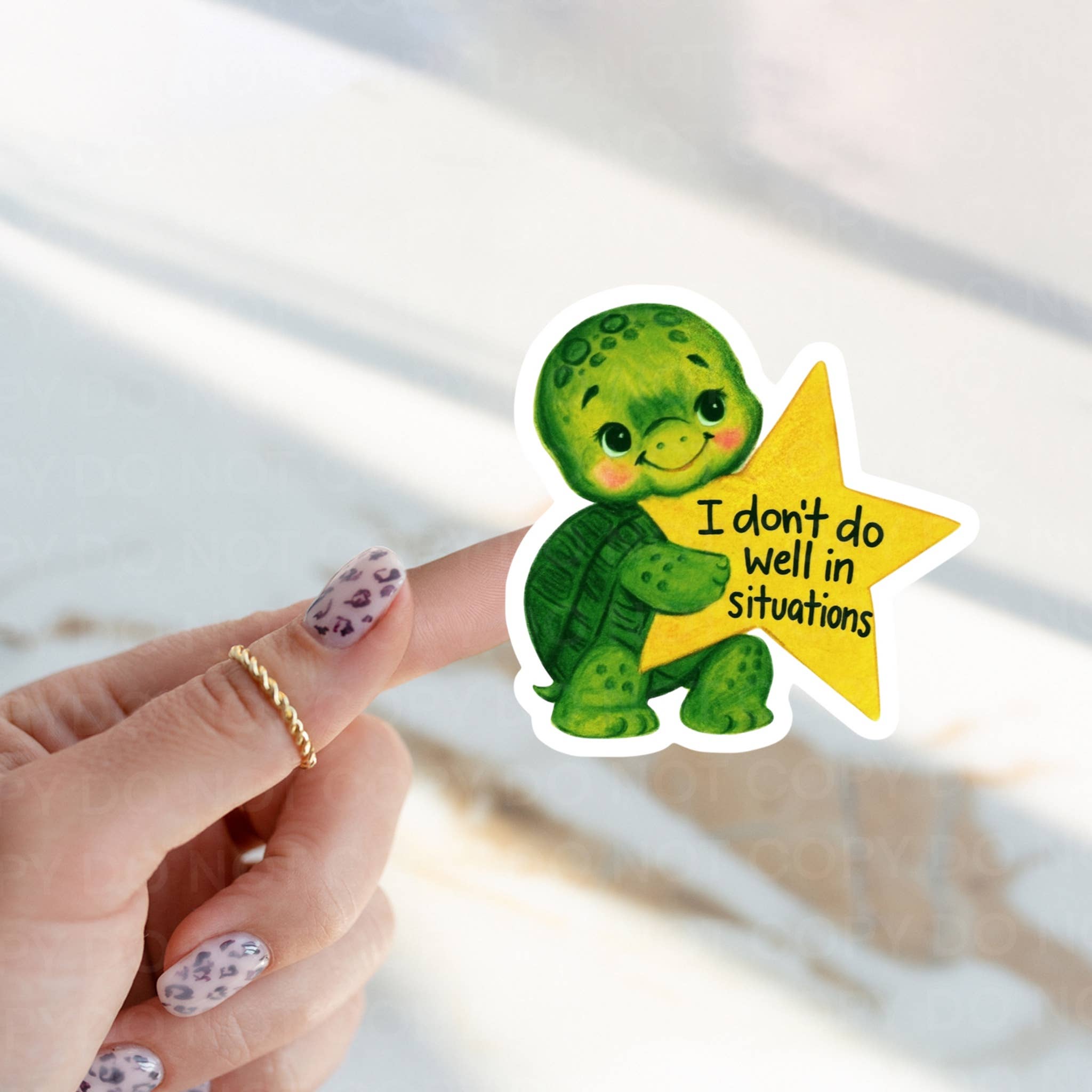 I Don't Do Well in Situations Sticker
