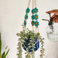 Handmade Daisy Macrame Plant Hanger