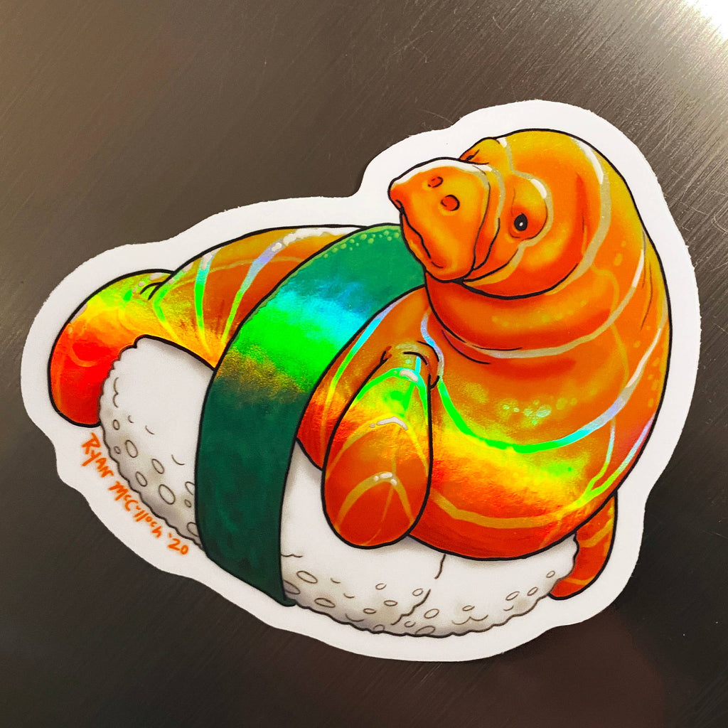 Manatee Sashimi Sticker