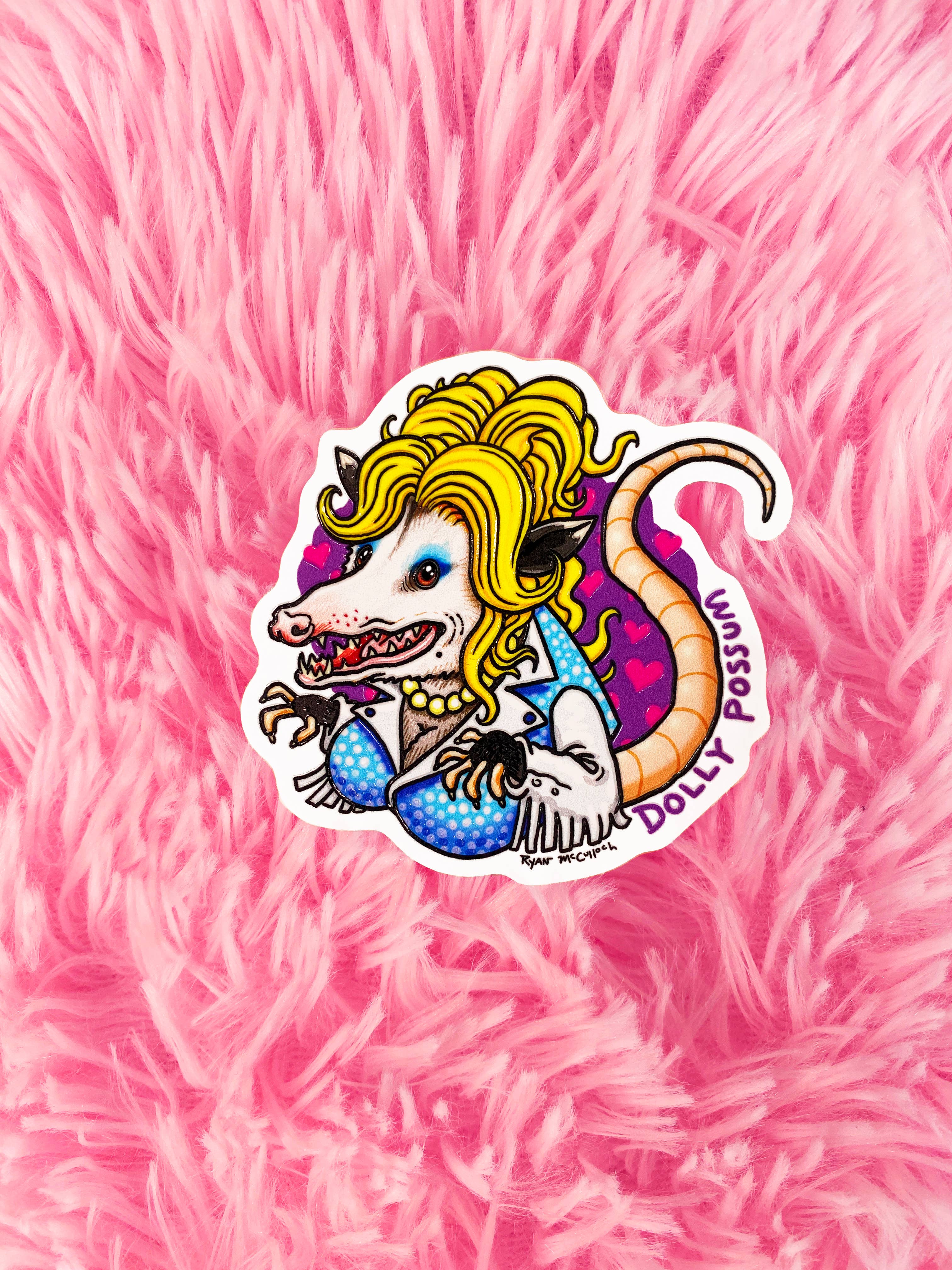 Dolly Possum Sticker