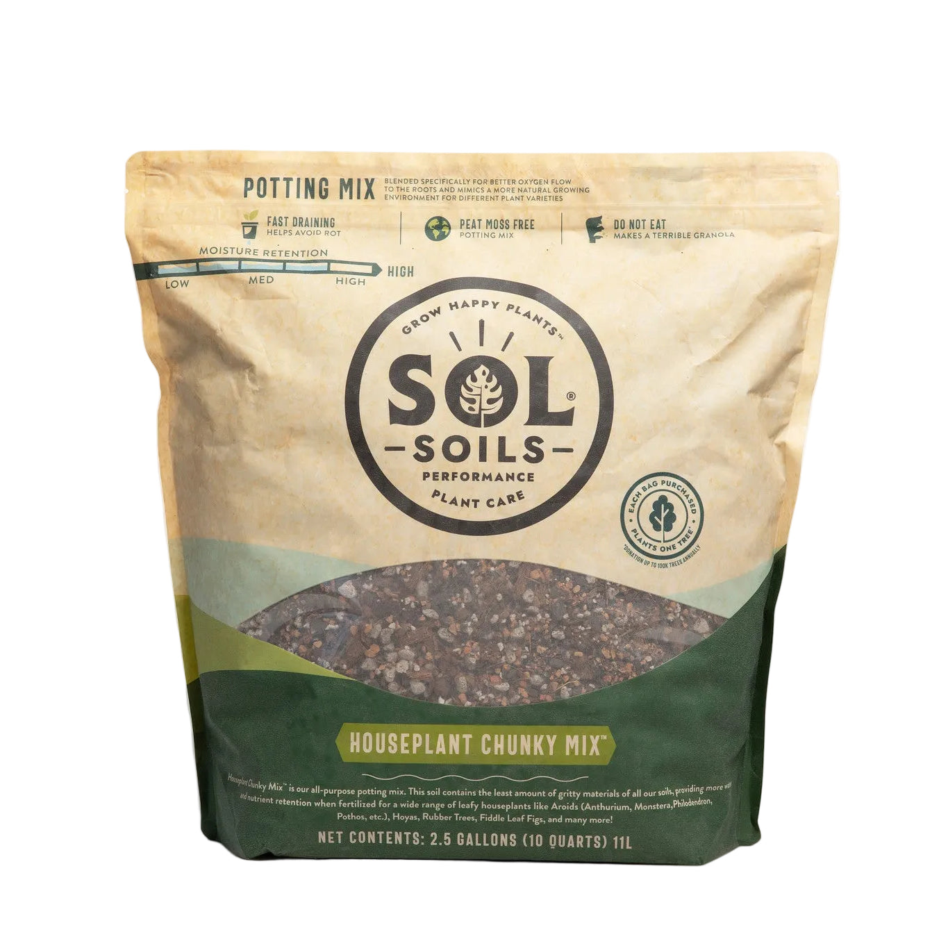 Sol Houseplant Chunky Mix